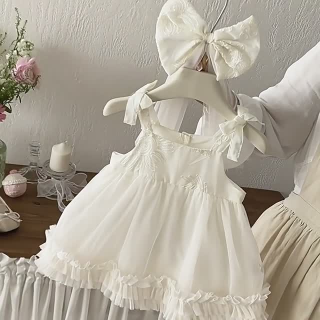♡美品♡GODPIVAxbless♡フリルワンピース&バレッタセット セット】可愛いフリル ワンピース&ヘアピンセット | Skyhug